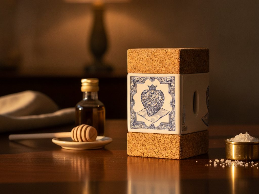 Cube Faience & Cork — Portuguese faience and natural cork